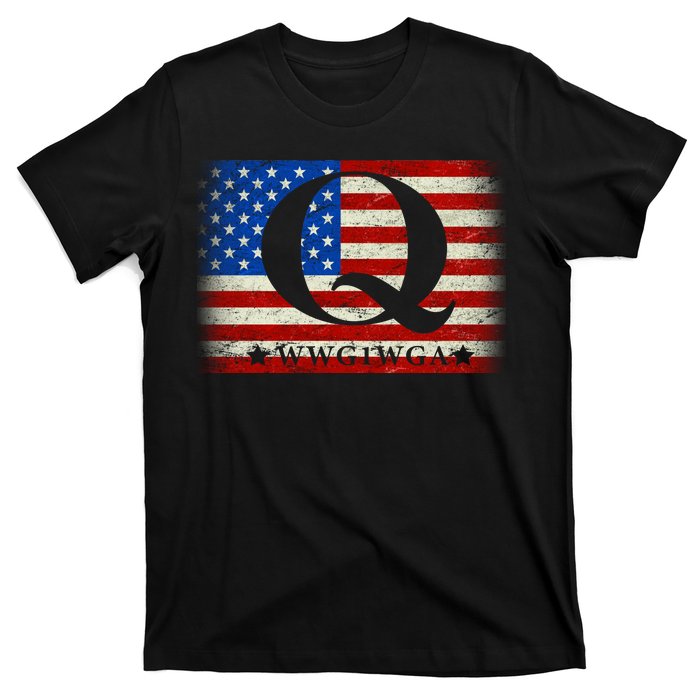 Q-anon  WWG1WGA Where We Go One We Go All T-Shirt