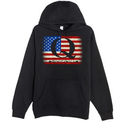 Q-anon  WWG1WGA Where We Go One We Go All Premium Pullover Hoodie
