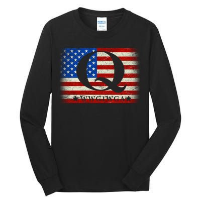 Q-anon  WWG1WGA Where We Go One We Go All Tall Long Sleeve T-Shirt