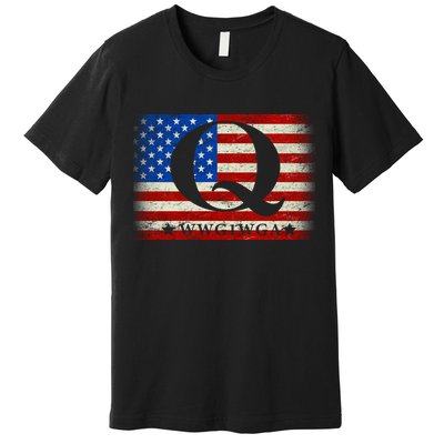 Q-anon  WWG1WGA Where We Go One We Go All Premium T-Shirt