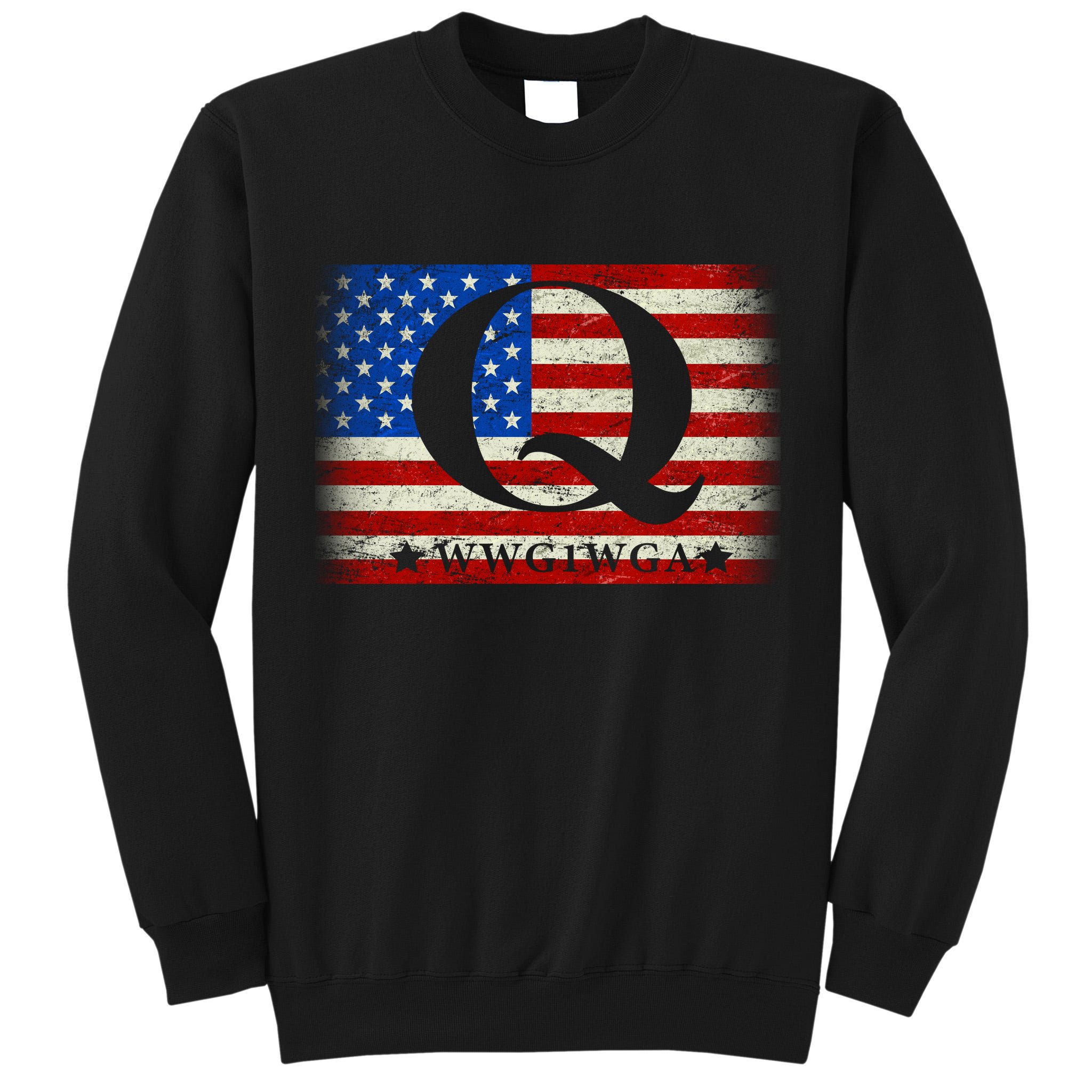Q-anon  WWG1WGA Where We Go One We Go All Tall Sweatshirt