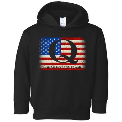 Q-anon  WWG1WGA Where We Go One We Go All Toddler Hoodie