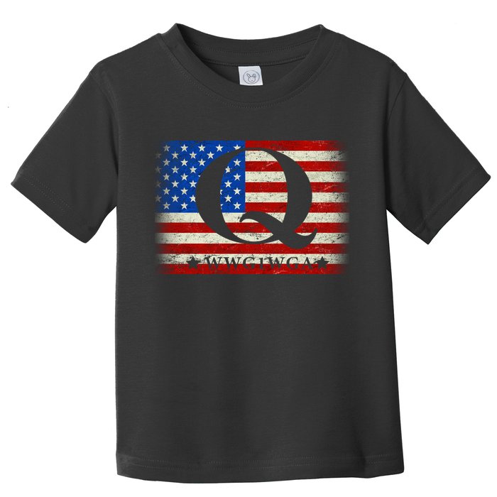 Q-anon  WWG1WGA Where We Go One We Go All Toddler T-Shirt