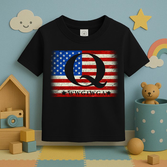Q-anon  WWG1WGA Where We Go One We Go All Toddler T-Shirt