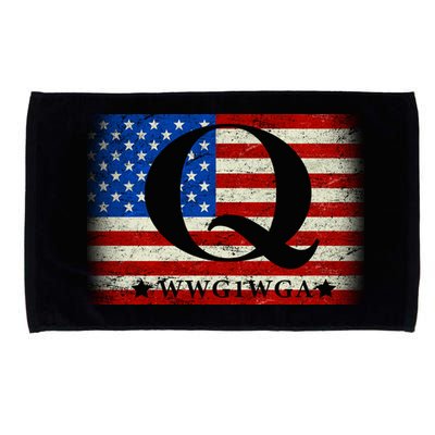 Q-anon  WWG1WGA Where We Go One We Go All Microfiber Hand Towel