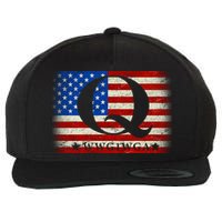 Q-anon  WWG1WGA Where We Go One We Go All Wool Snapback Cap