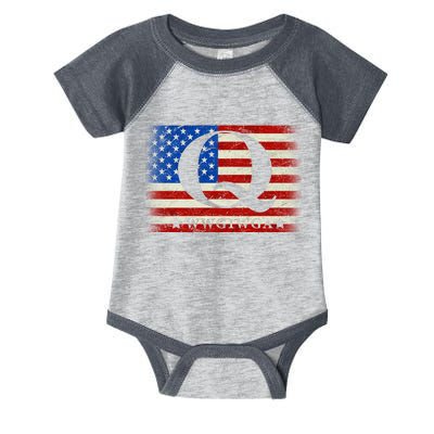 Q-anon  WWG1WGA Where We Go One We Go All Infant Baby Jersey Bodysuit