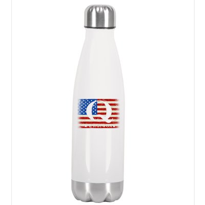 Q-anon  WWG1WGA Where We Go One We Go All Stainless Steel Insulated Water Bottle