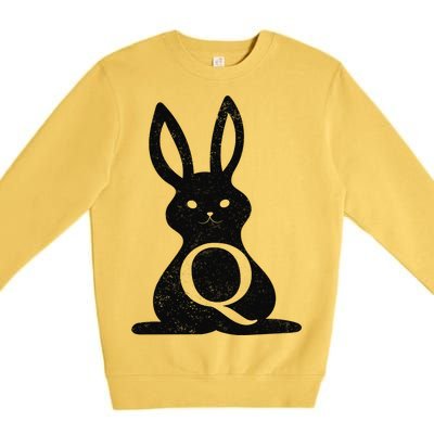 Q Anon Bunny Qanon Premium Crewneck Sweatshirt