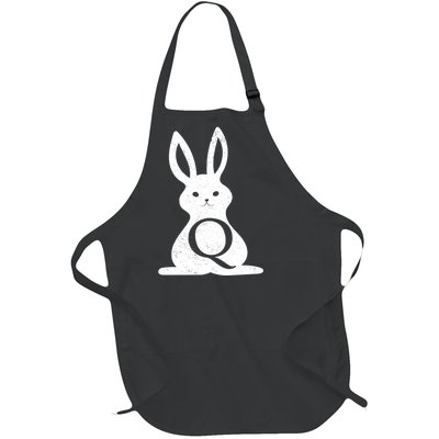 Q Anon Bunny Qanon Full-Length Apron With Pockets