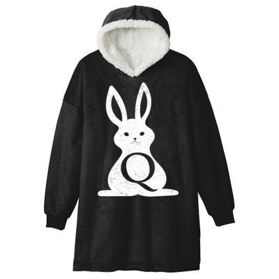 Q Anon Bunny Qanon Hooded Wearable Blanket