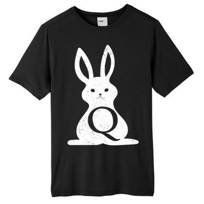 Q Anon Bunny Qanon Tall Fusion ChromaSoft Performance T-Shirt