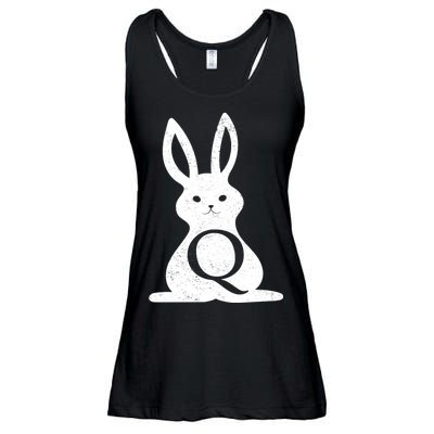 Q Anon Bunny Qanon Ladies Essential Flowy Tank