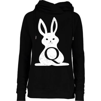 Q Anon Bunny Qanon Womens Funnel Neck Pullover Hood