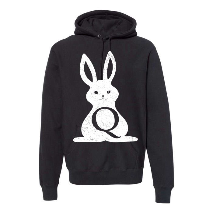 Q Anon Bunny Qanon Premium Hoodie