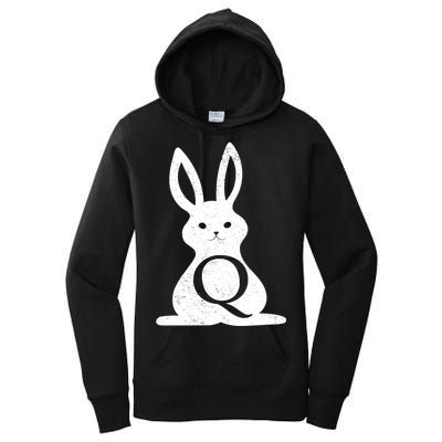 Q Anon Bunny Qanon Women's Pullover Hoodie