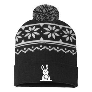 Q Anon Bunny Qanon USA-Made Snowflake Beanie