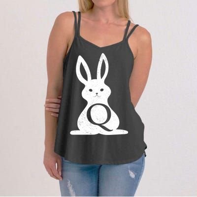 Q Anon Bunny Qanon Women's Strappy Tank