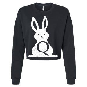 Q Anon Bunny Qanon Cropped Pullover Crew