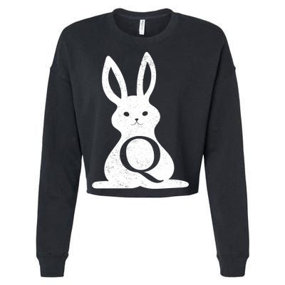 Q Anon Bunny Qanon Cropped Pullover Crew