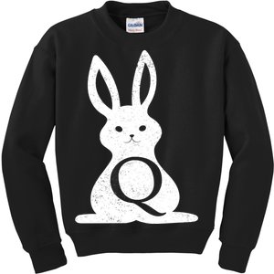 Q Anon Bunny Qanon Kids Sweatshirt