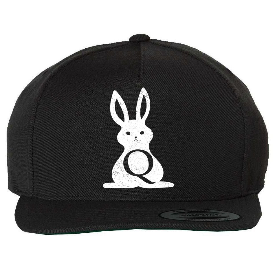 Q Anon Bunny Qanon Wool Snapback Cap