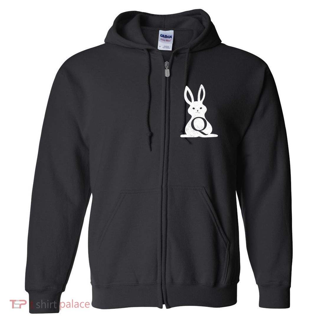 Q Anon Bunny Qanon Full Zip Hoodie