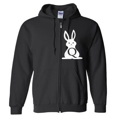 Q Anon Bunny Qanon Full Zip Hoodie