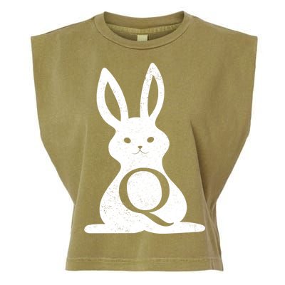 Q Anon Bunny Qanon Garment-Dyed Women's Muscle Tee