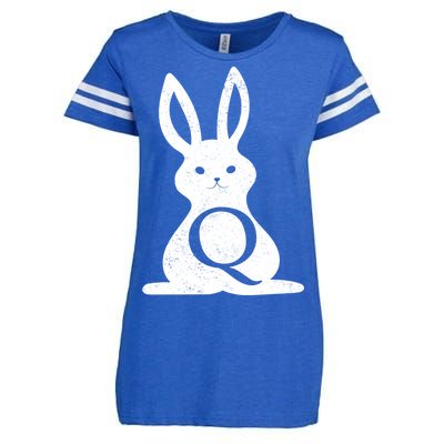 Q Anon Bunny Qanon Enza Ladies Jersey Football T-Shirt