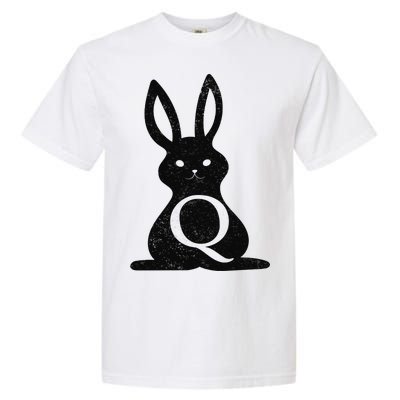 Q Anon Bunny Qanon Garment-Dyed Heavyweight T-Shirt