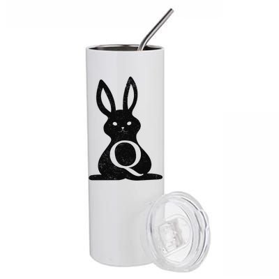 Q Anon Bunny Qanon Stainless Steel Tumbler