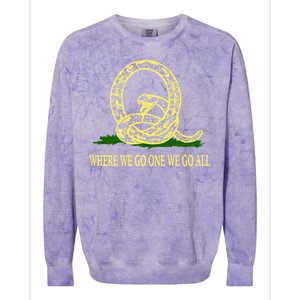 Q Anon Don't Tread On Me Qanon Colorblast Crewneck Sweatshirt