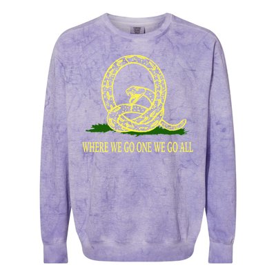 Q Anon Don't Tread On Me Qanon Colorblast Crewneck Sweatshirt