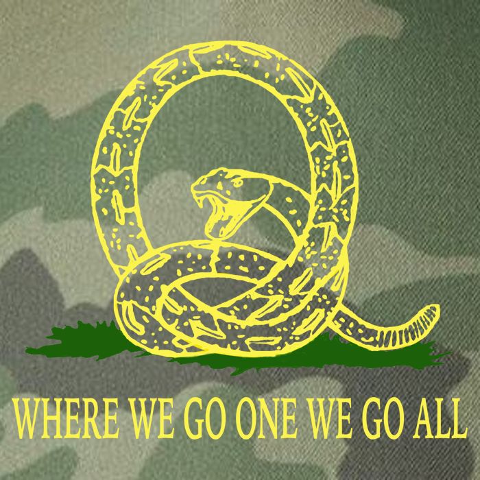 Q Anon Don't Tread On Me Qanon Legacy Tie Dye Trucker Hat