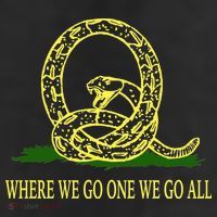Q Anon Don't Tread On Me Qanon 7 Panel Mesh Trucker Snapback Hat
