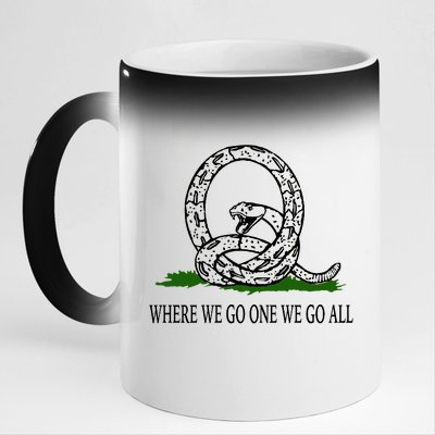 Q Anon Don't Tread On Me Qanon 11oz Black Color Changing Mug