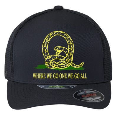 Q Anon Don't Tread On Me Qanon Flexfit Unipanel Trucker Cap