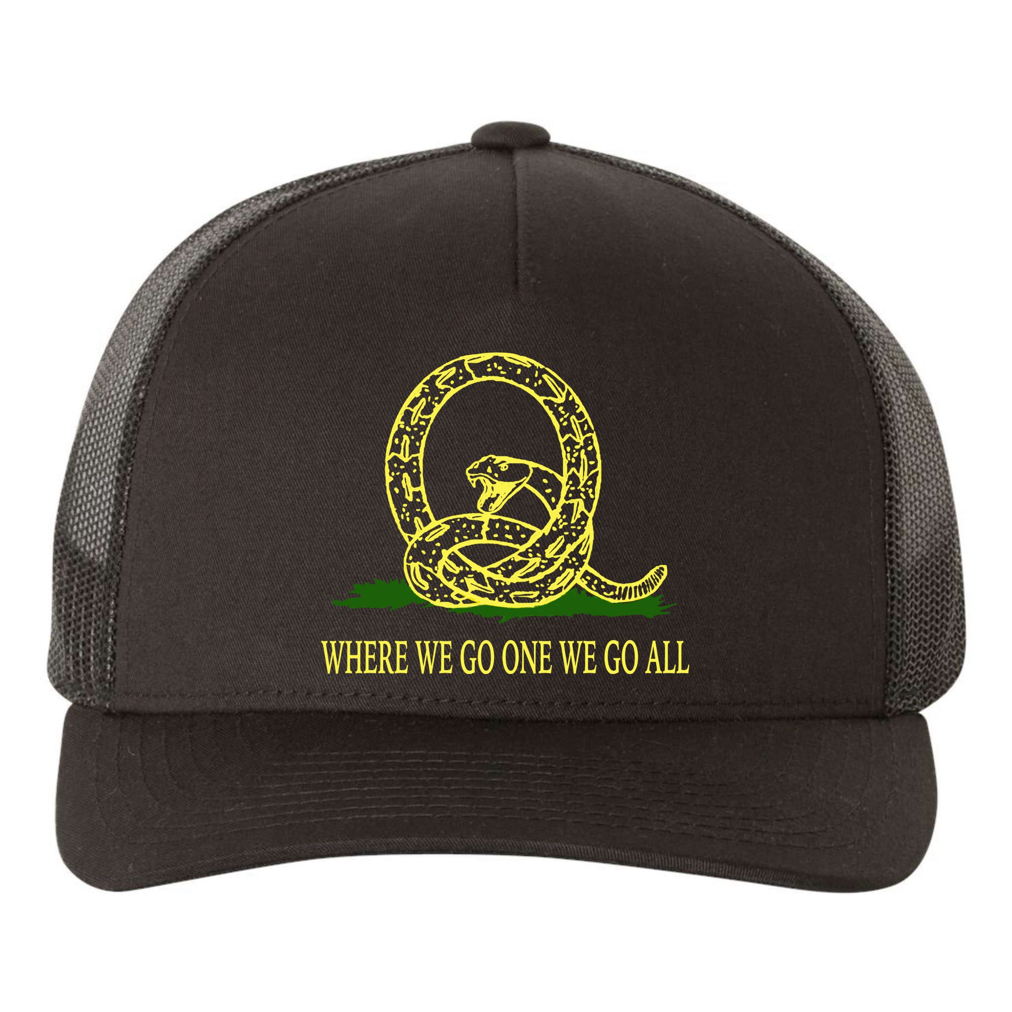 Q Anon Don't Tread On Me Qanon Yupoong Adult 5-Panel Trucker Hat