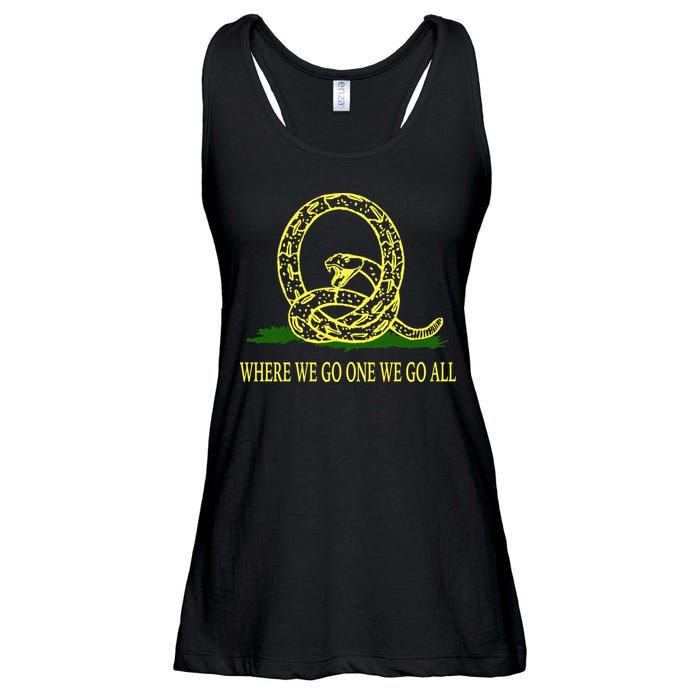 Q Anon Don't Tread On Me Qanon Ladies Essential Flowy Tank