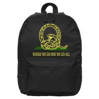 Q Anon Don't Tread On Me Qanon 16 in Basic Backpack