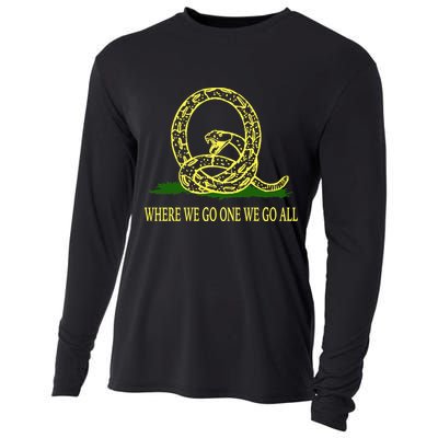 Q Anon Don't Tread On Me Qanon Cooling Performance Long Sleeve Crew