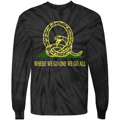 Q Anon Don't Tread On Me Qanon Tie-Dye Long Sleeve Shirt