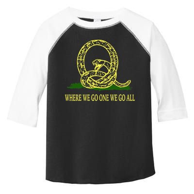 Q Anon Don't Tread On Me Qanon Toddler Fine Jersey T-Shirt