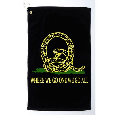 Q Anon Don't Tread On Me Qanon Platinum Collection Golf Towel