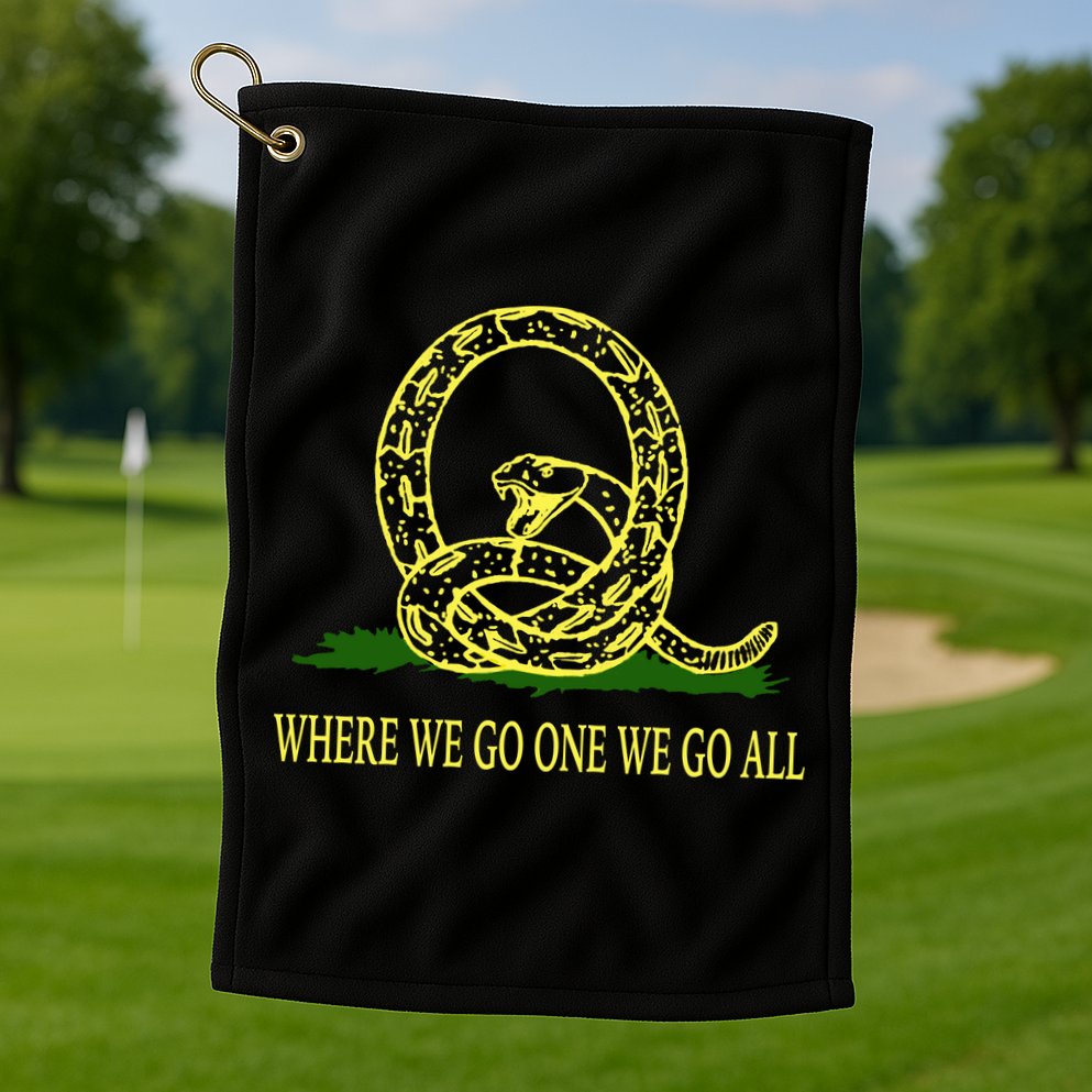 Q Anon Don't Tread On Me Qanon Golf Towel