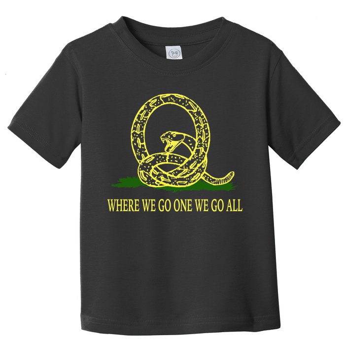 Q Anon Don't Tread On Me Qanon Toddler T-Shirt