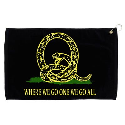 Q Anon Don't Tread On Me Qanon Grommeted Golf Towel