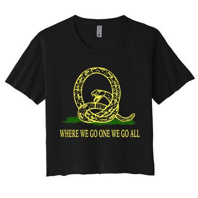 Q Anon Don't Tread On Me Qanon Crop Top