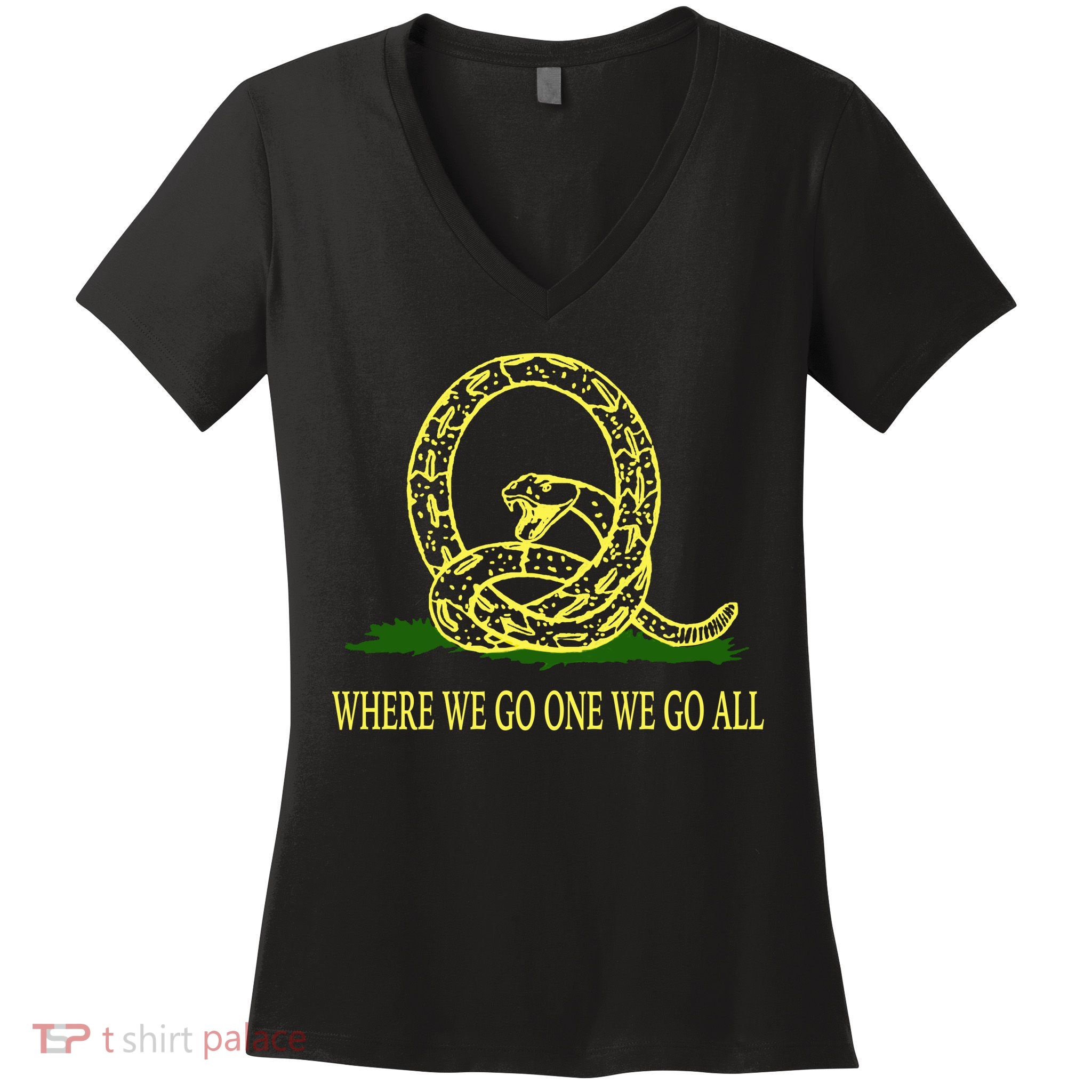 Q Anon Don't Tread On Me Qanon Women's V-Neck T-Shirt